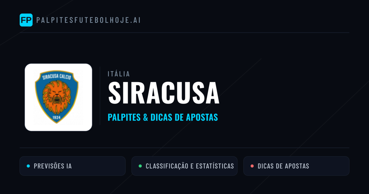 Siracusa Palpites & Estatísticas