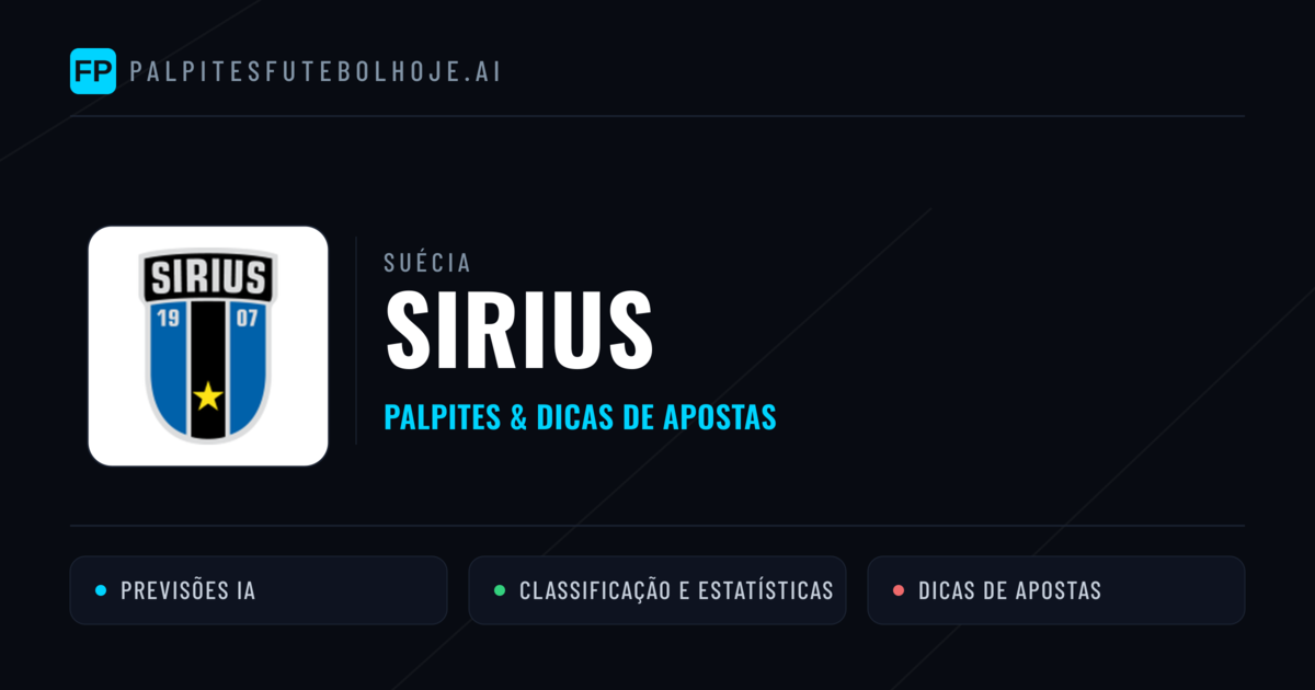 Sirius Palpites & Estatísticas
