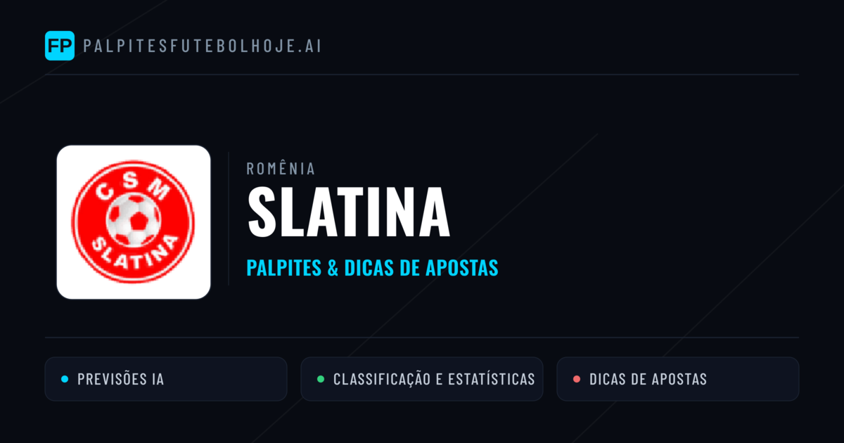 Slatina Palpites & Estatísticas