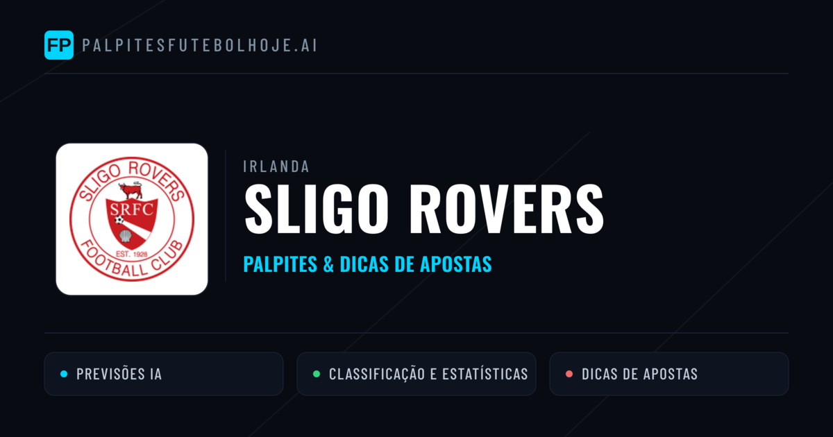 Sligo Rovers Palpites & Estatísticas