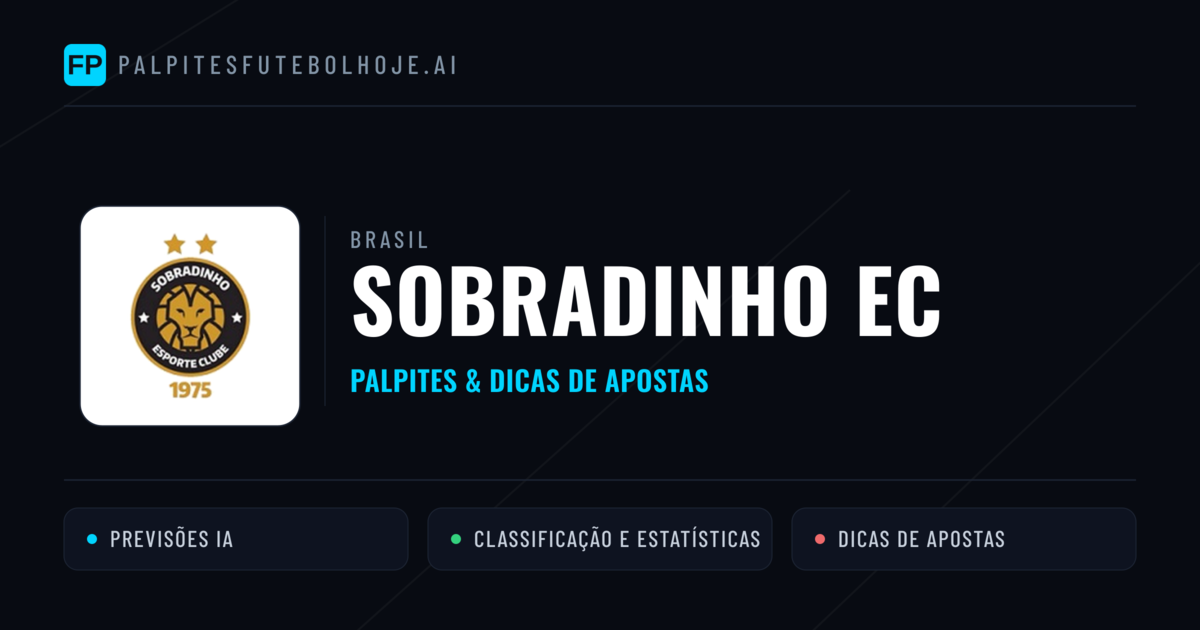 Sobradinho EC Palpites & Estatísticas