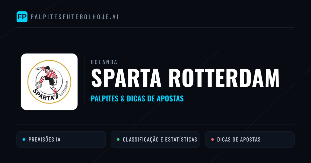 Sparta Rotterdam Palpites & Estatísticas