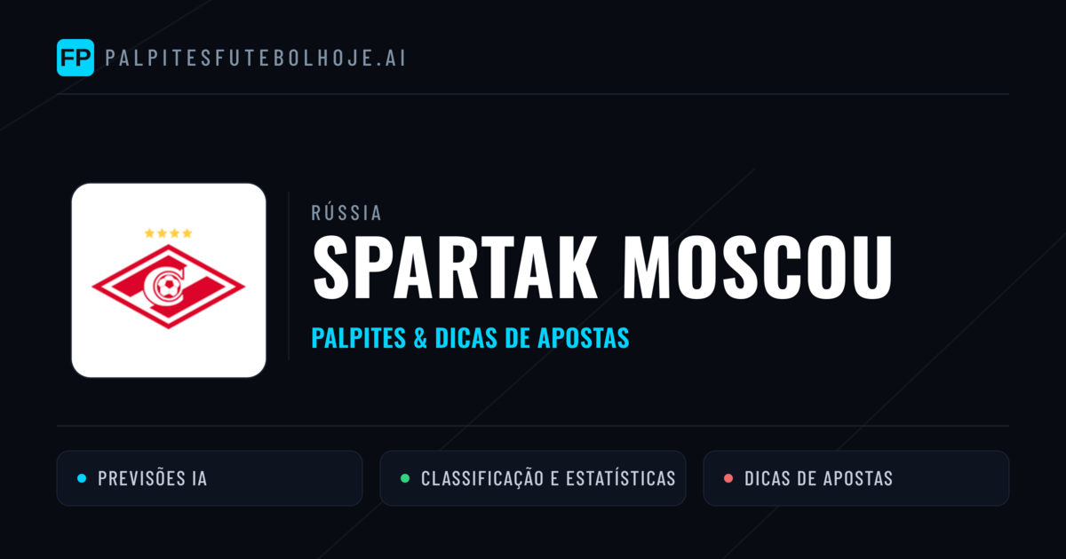 Spartak Moscou Palpites & Estatísticas