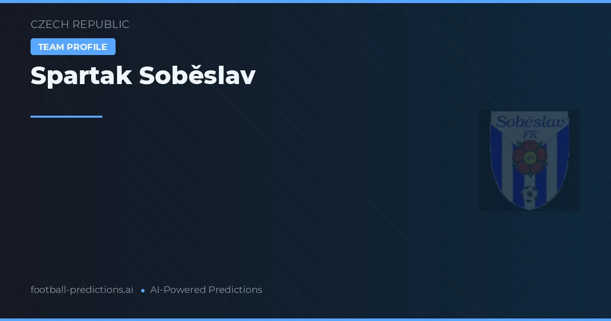 Spartak Soběslav Palpites & Estatísticas