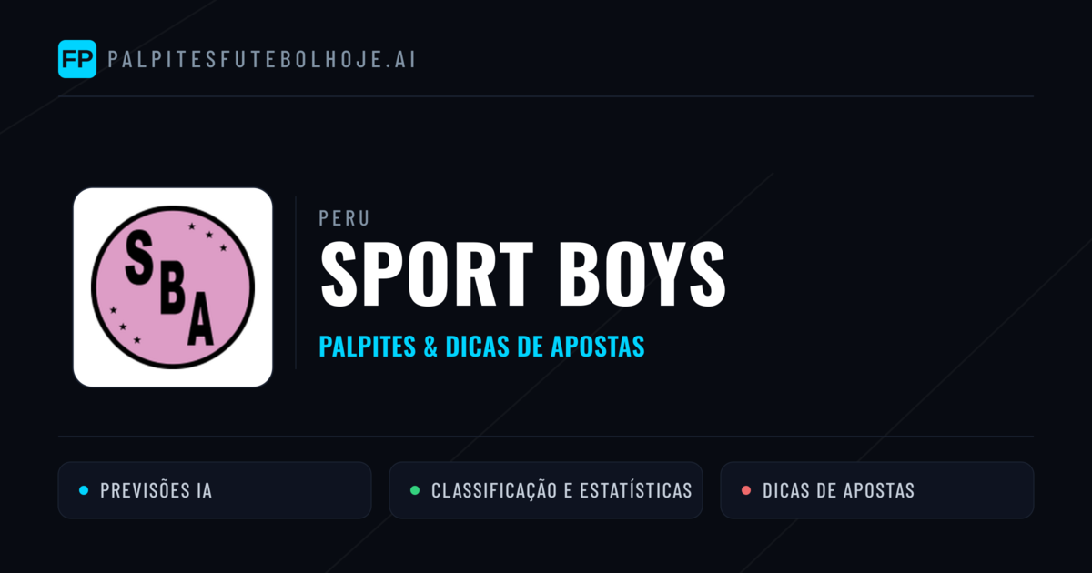 Sport Boys Palpites & Estatísticas