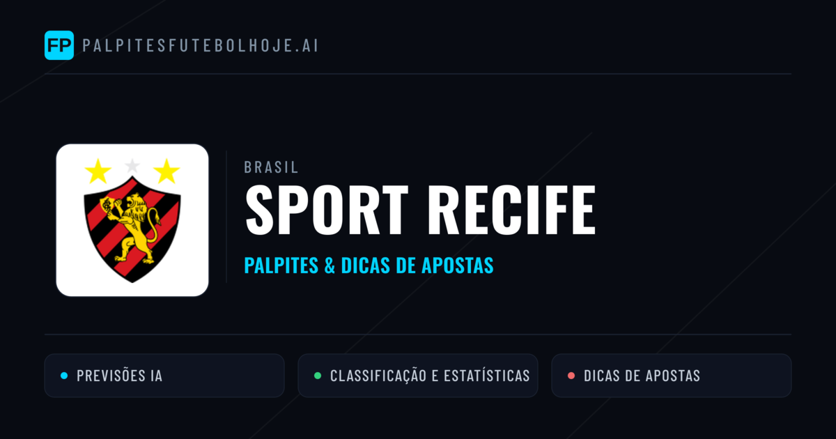 Sport Recife Palpites & Estatísticas