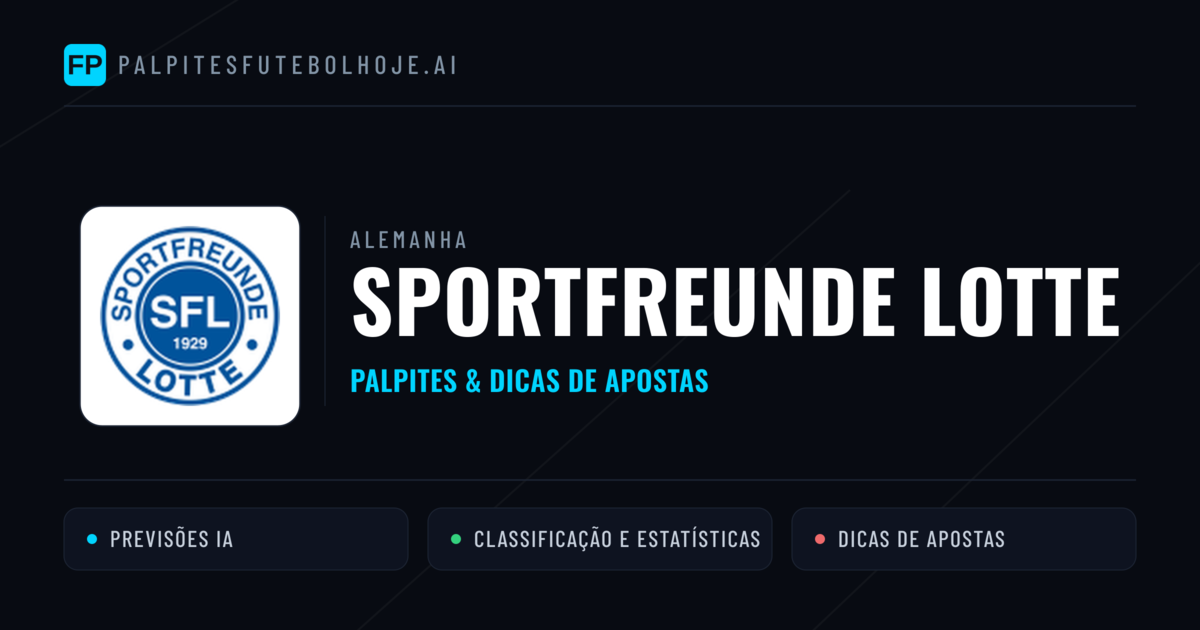 Sportfreunde Lotte Palpites & Estatísticas