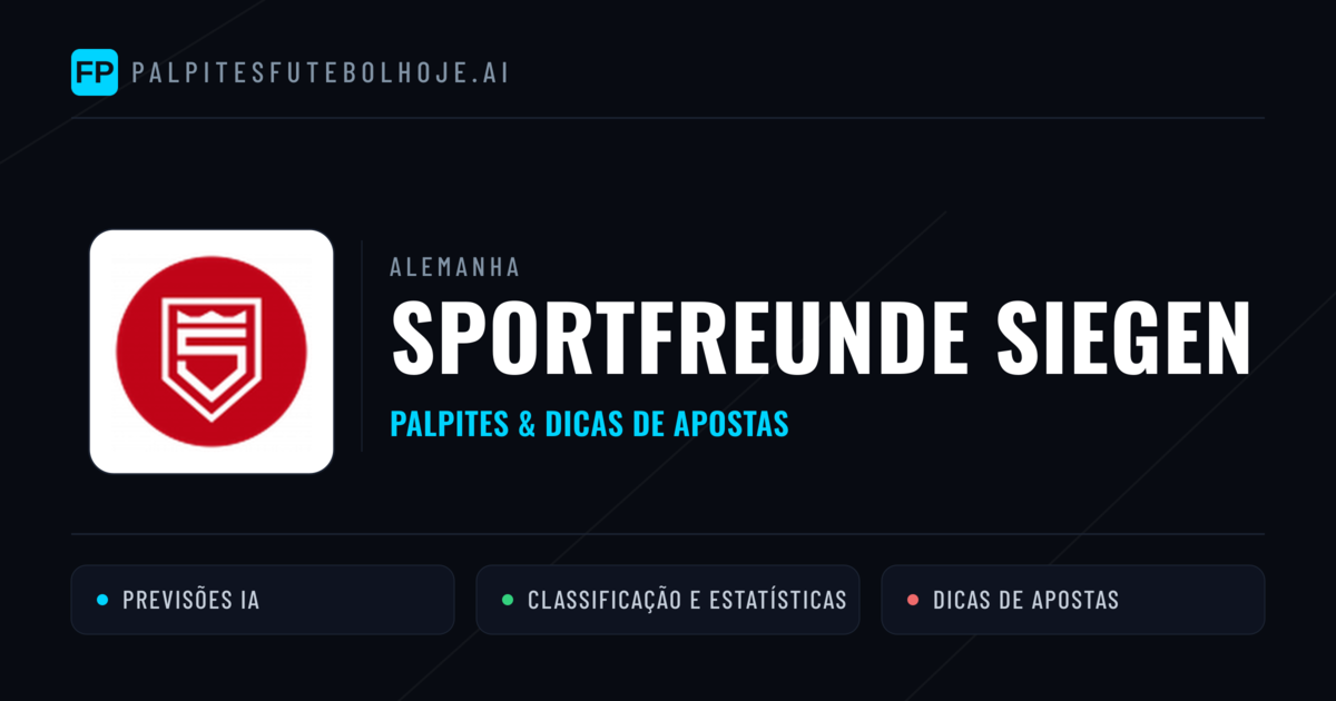 Sportfreunde Siegen Palpites & Estatísticas