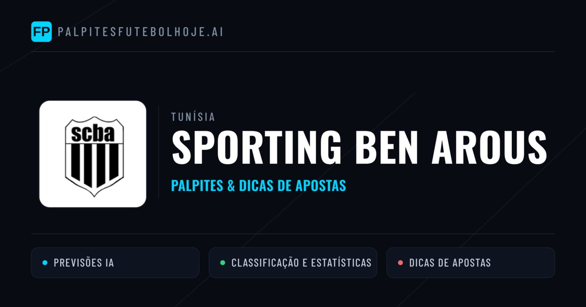 Sporting Ben Arous Palpites & Estatísticas