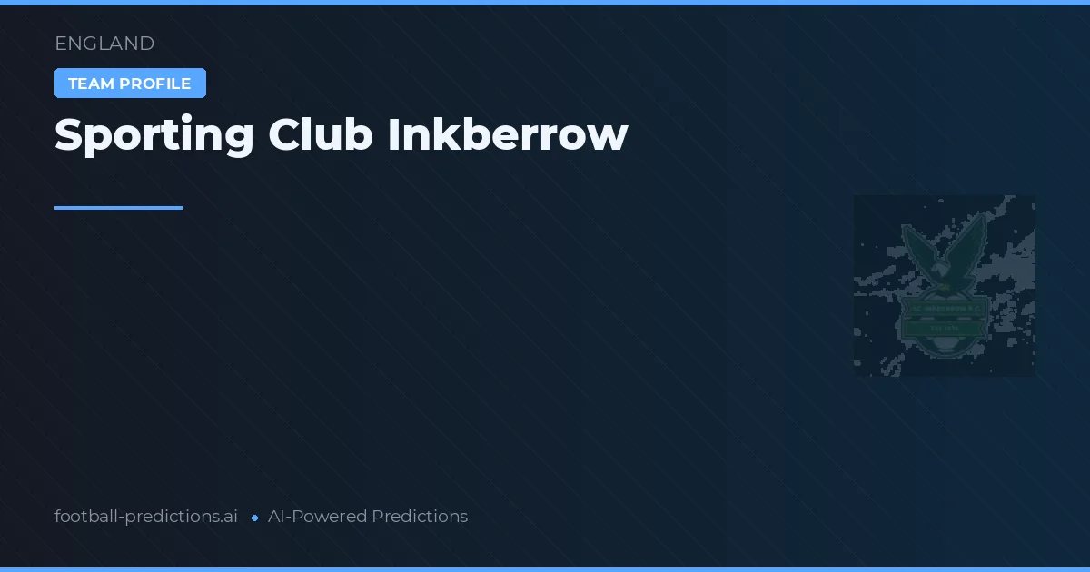 Sporting Club Inkberrow Palpites & Estatísticas