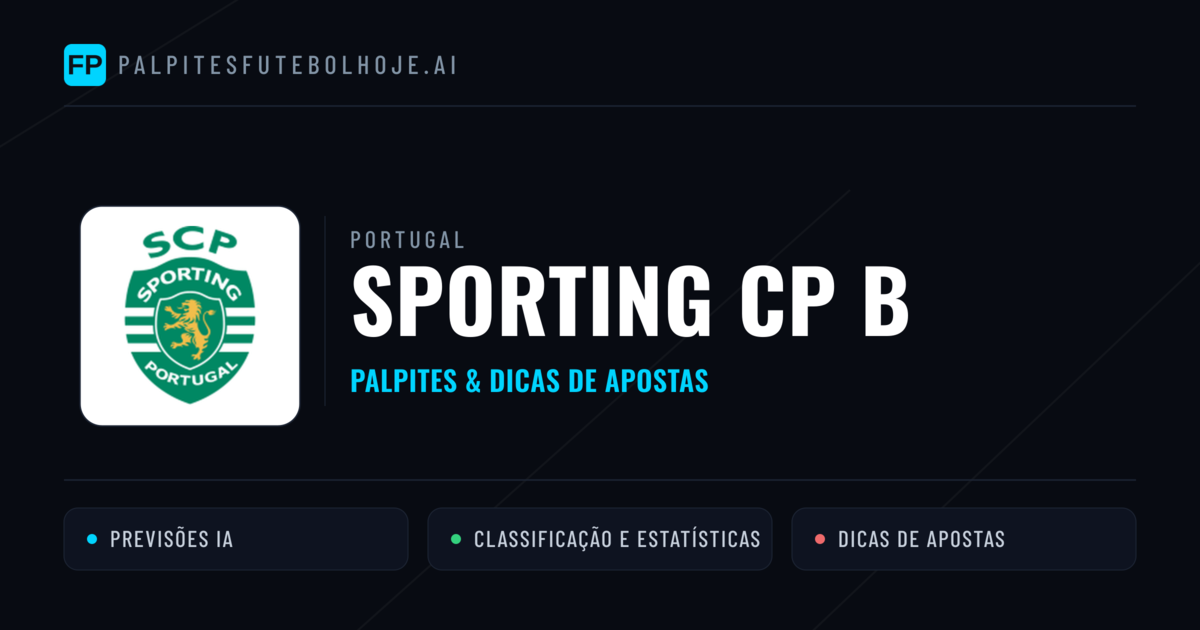 Sporting CP B Palpites & Estatísticas