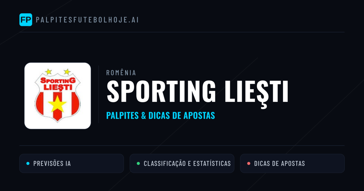 Sporting Lieşti Palpites & Estatísticas