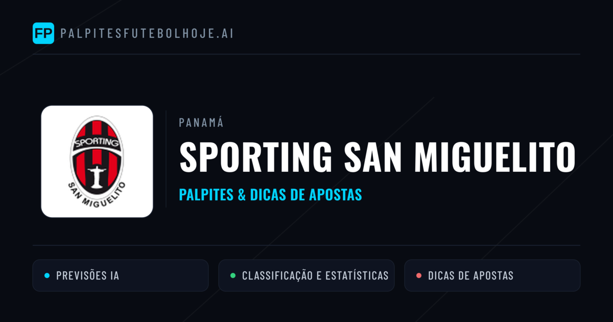Sporting San Miguelito Palpites & Estatísticas