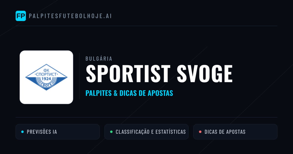 Sportist Svoge Palpites & Estatísticas
