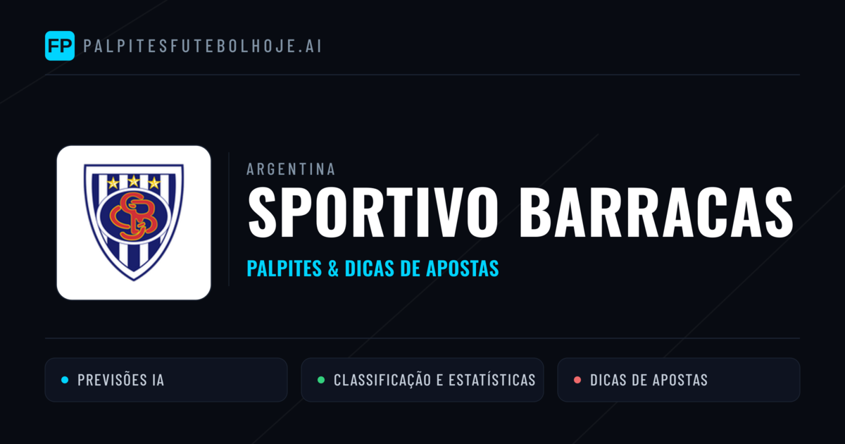 Sportivo Barracas Palpites & Estatísticas