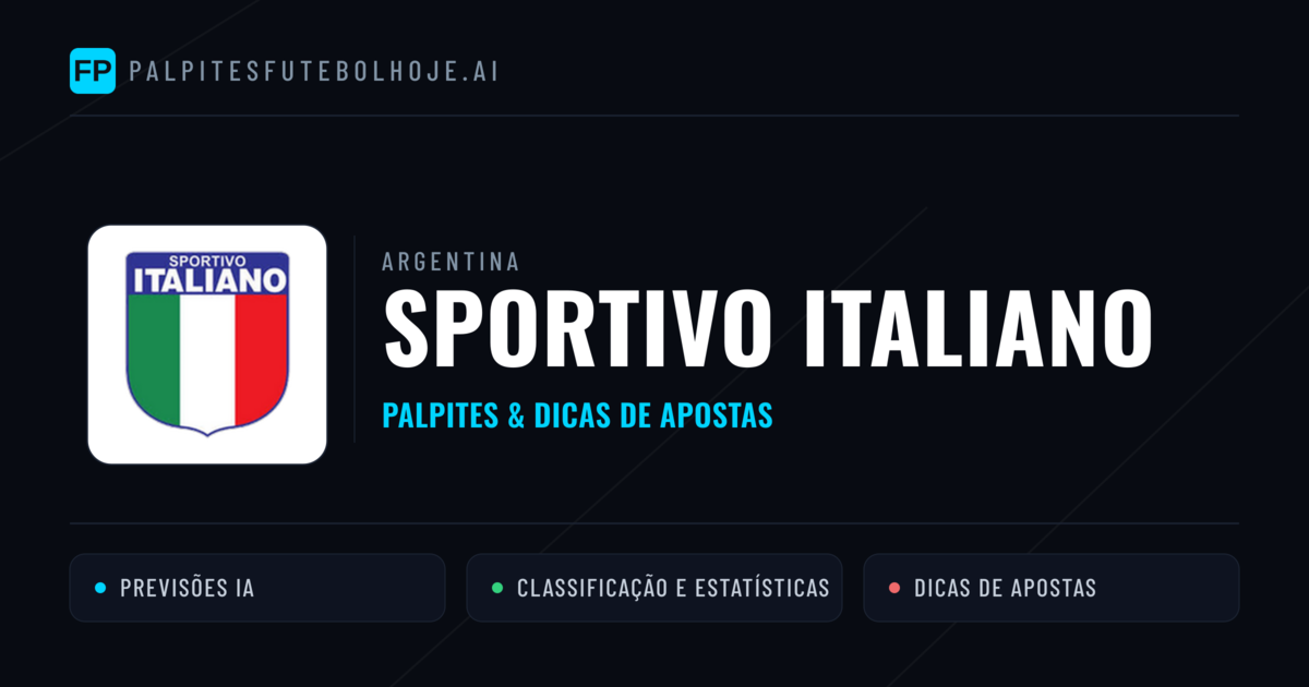 Sportivo Italiano Palpites & Estatísticas