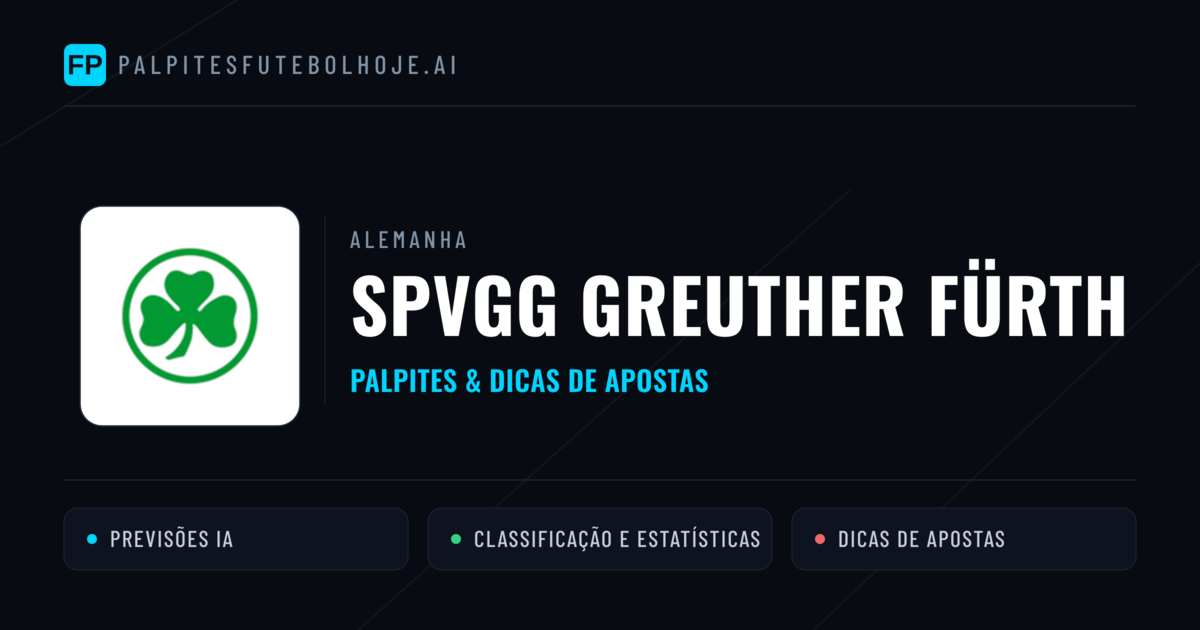 SpVgg Greuther Fürth Palpites & Estatísticas