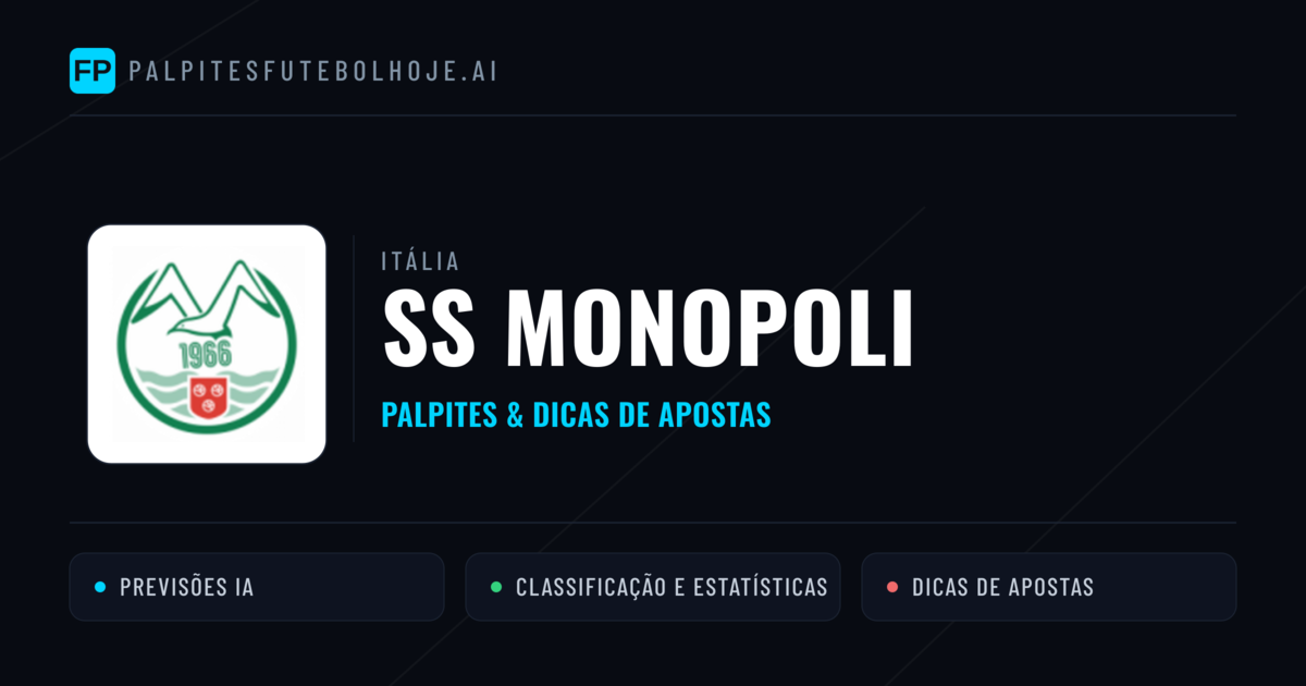 SS Monopoli Palpites & Estatísticas
