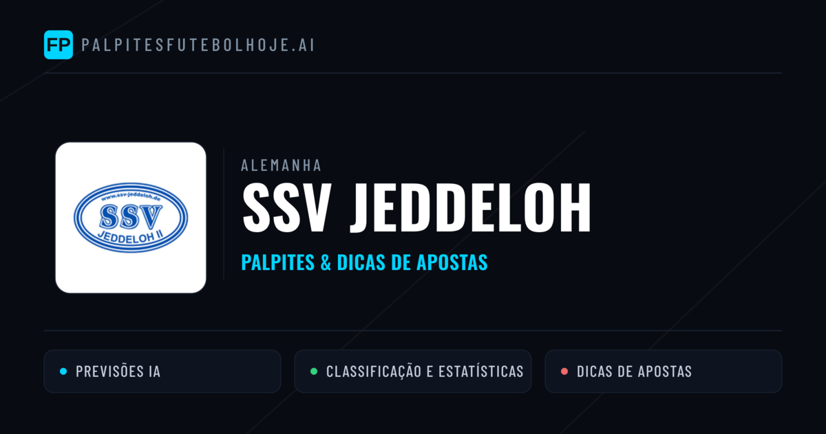 SSV Jeddeloh Palpites & Estatísticas