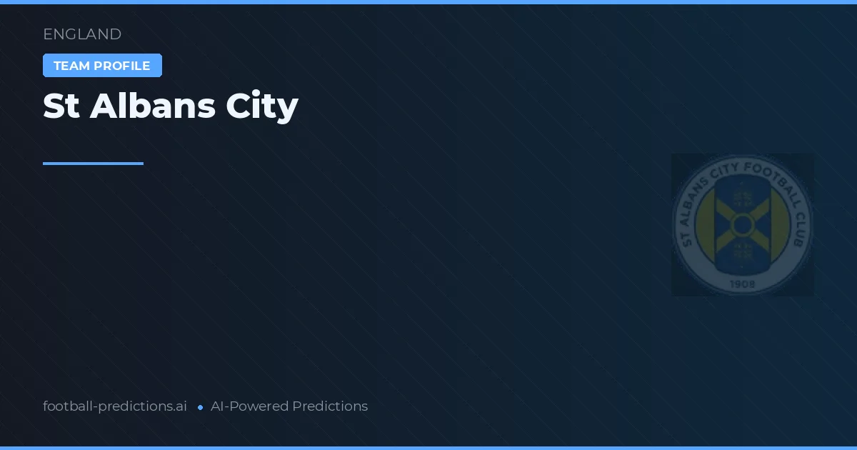 St Albans City Palpites & Estatísticas