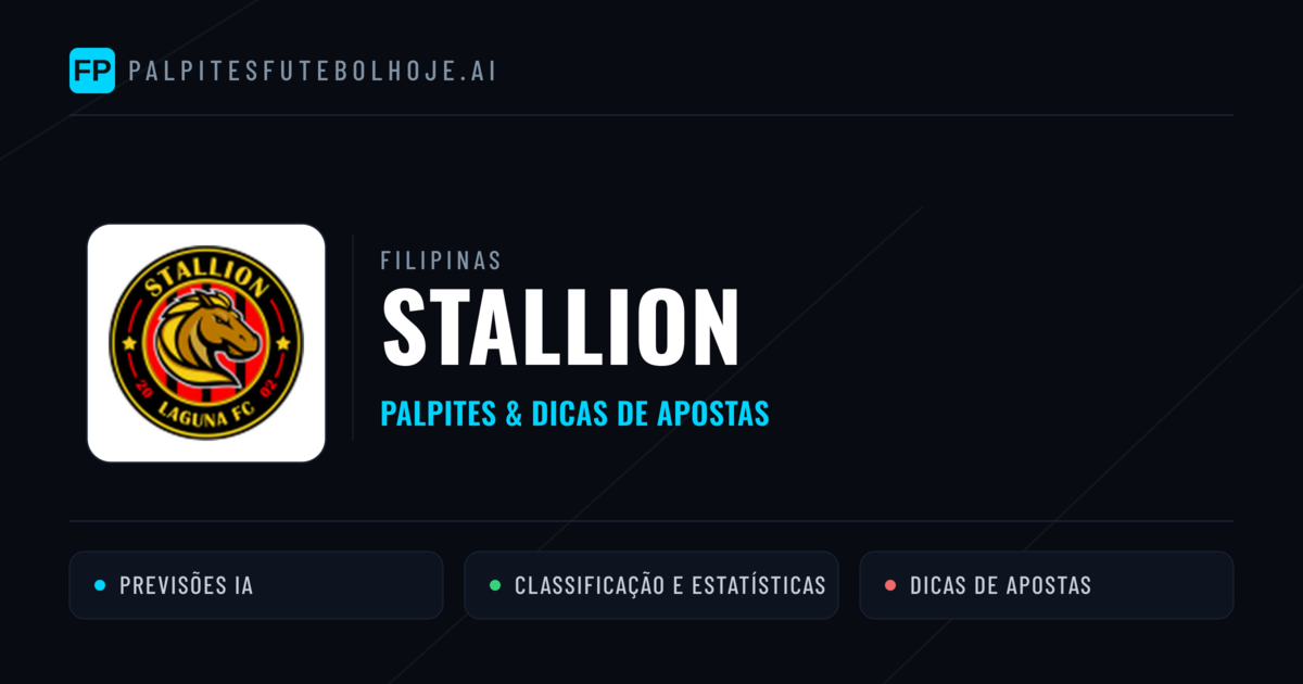 Stallion Palpites & Estatísticas