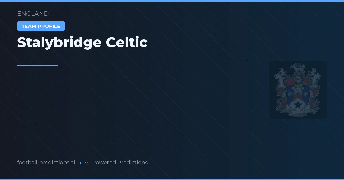 Stalybridge Celtic Palpites & Estatísticas