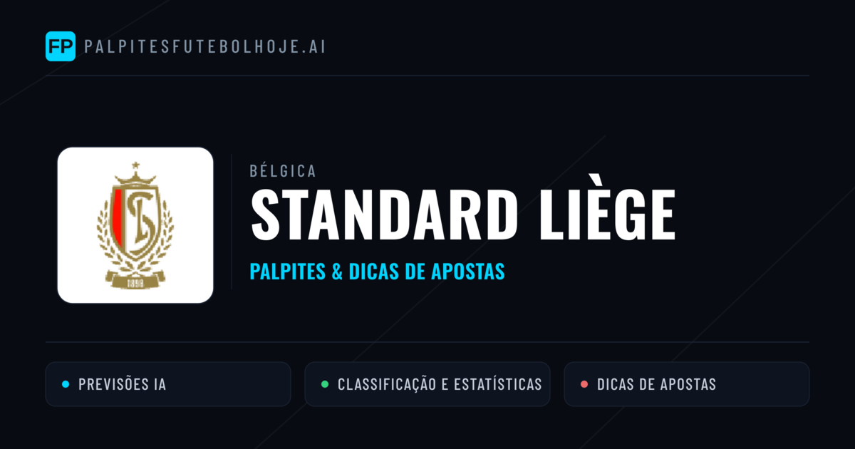 Standard Liège Palpites & Estatísticas