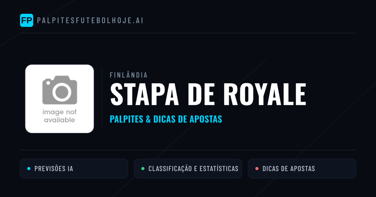 StaPa De Royale Palpites & Estatísticas