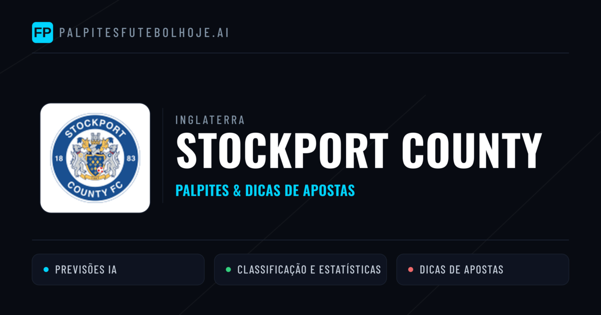 Stockport County Palpites & Estatísticas