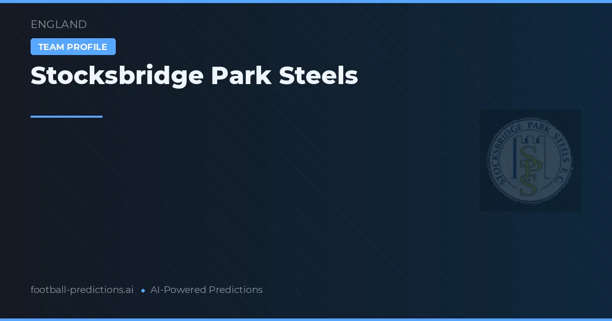 Stocksbridge Park Steels Palpites & Estatísticas
