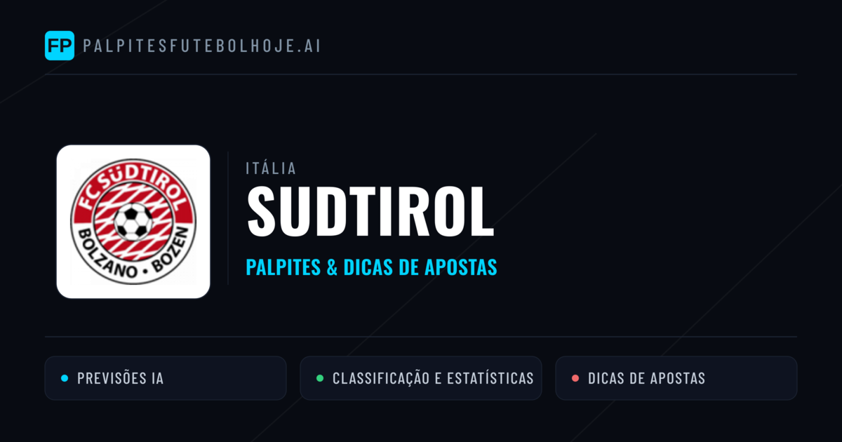 Sudtirol Palpites & Estatísticas