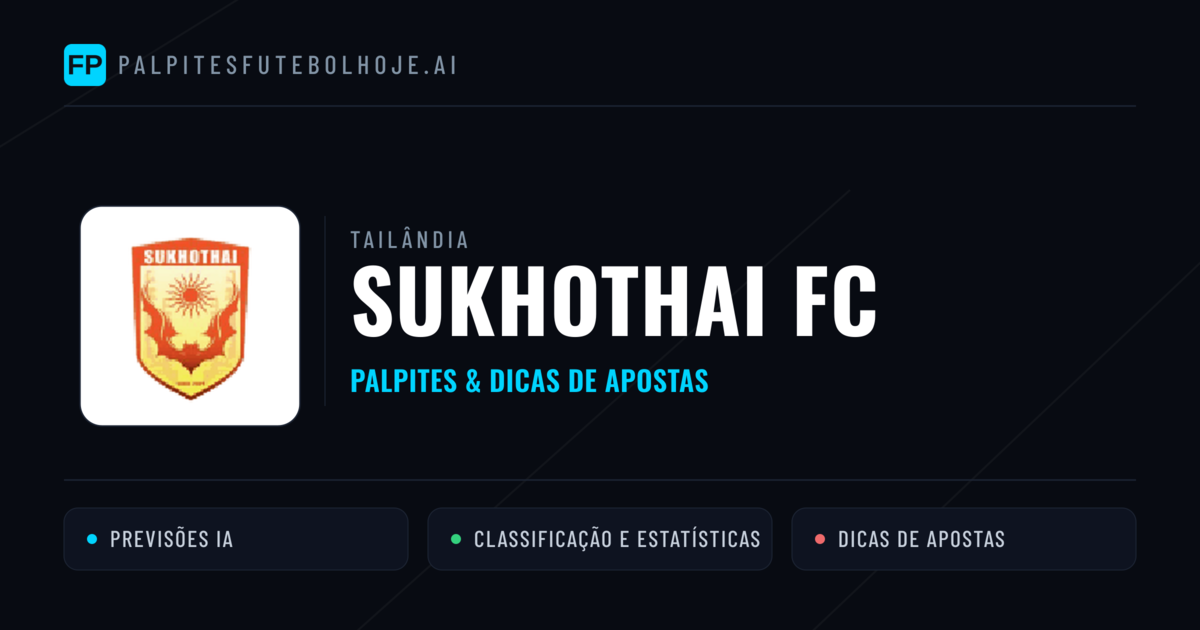 Sukhothai FC Palpites & Estatísticas