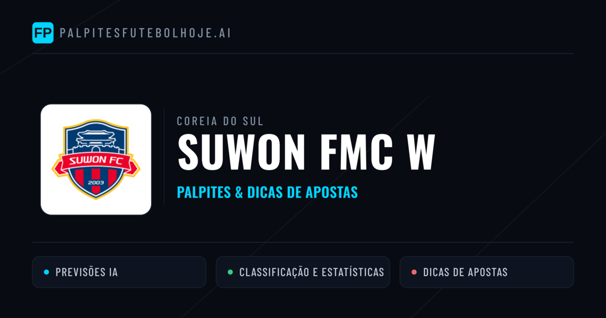 Suwon FMC W Palpites & Estatísticas