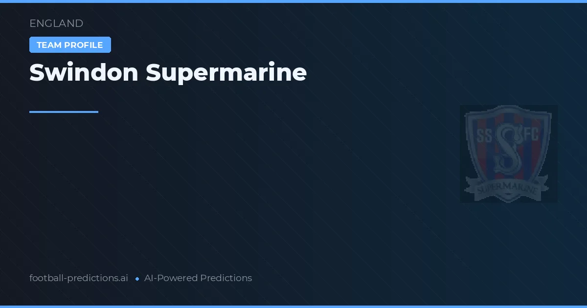 Swindon Supermarine Palpites & Estatísticas