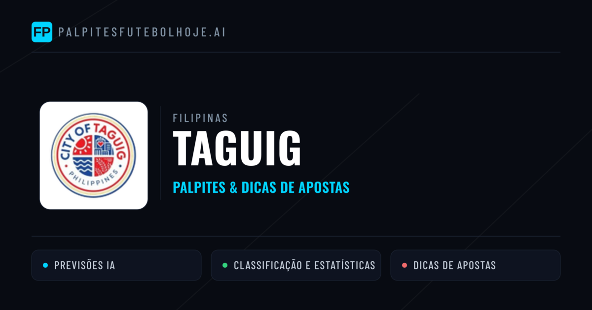 Taguig Palpites & Estatísticas