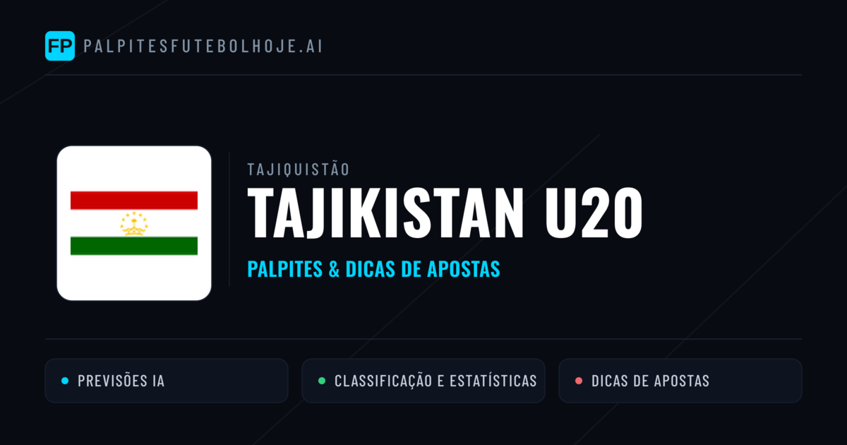 Tajikistan U20 Palpites & Estatísticas
