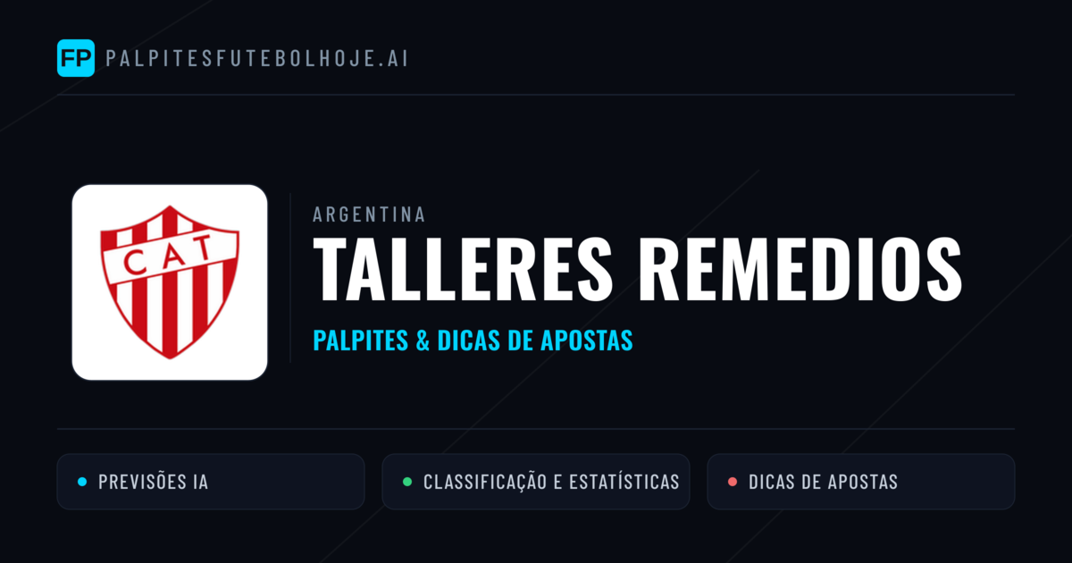 Talleres Remedios Palpites & Estatísticas