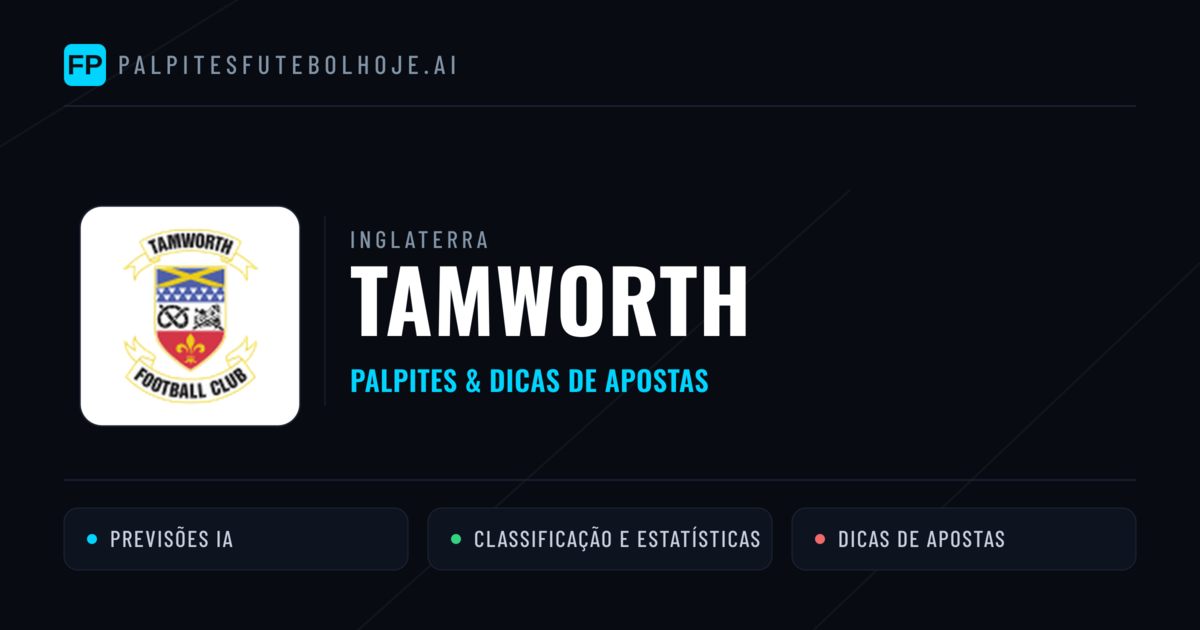 Tamworth Palpites & Estatísticas