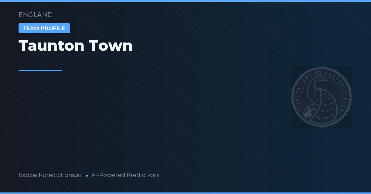 Taunton Town Palpites & Estatísticas