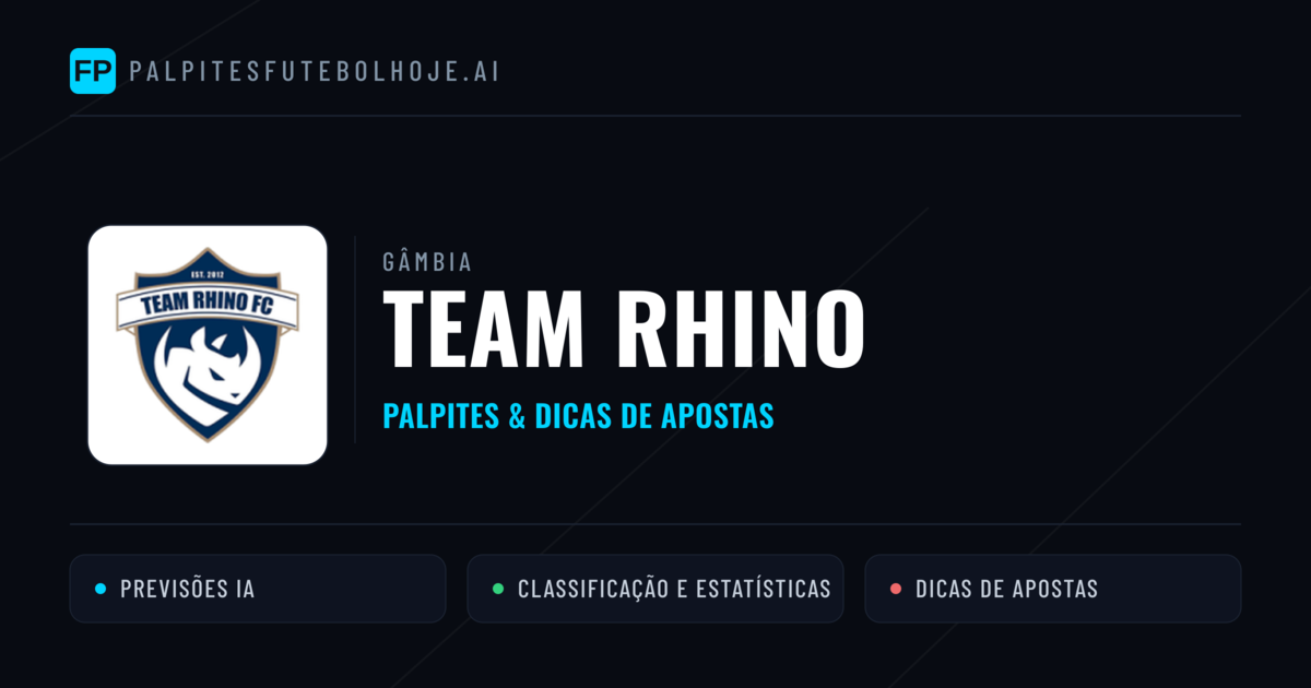 Team Rhino Palpites & Estatísticas