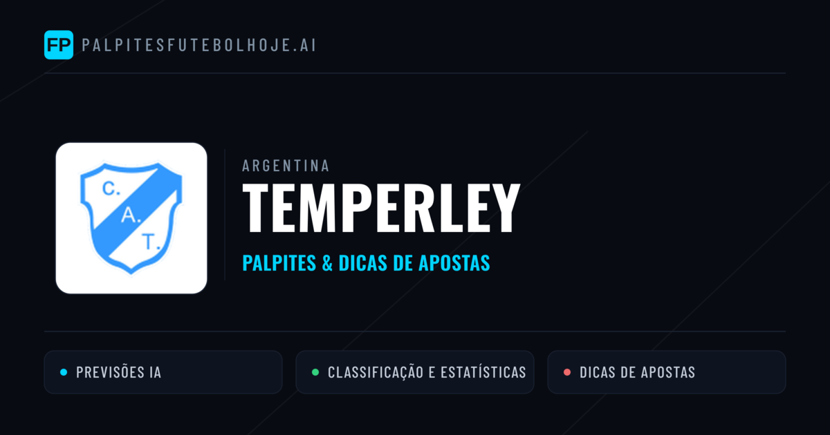 Temperley Palpites & Estatísticas