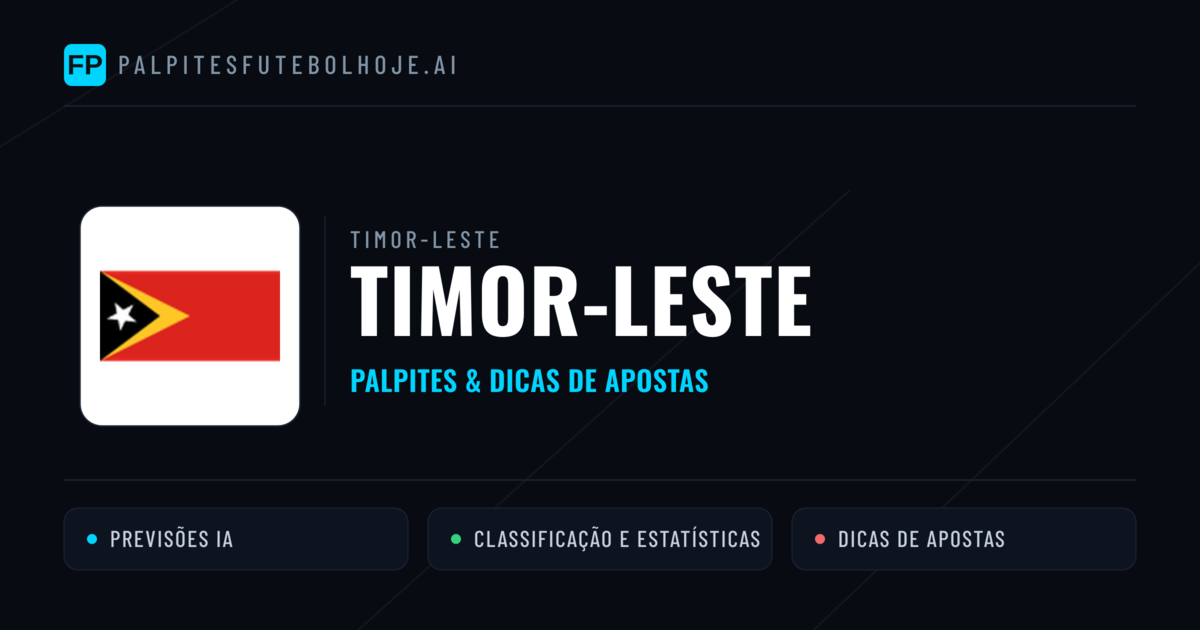 Timor-Leste Palpites & Estatísticas