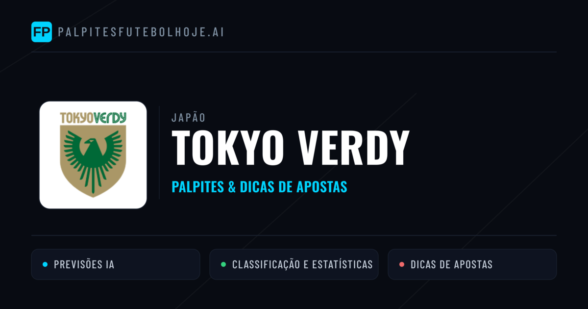 Tokyo Verdy Palpites & Estatísticas