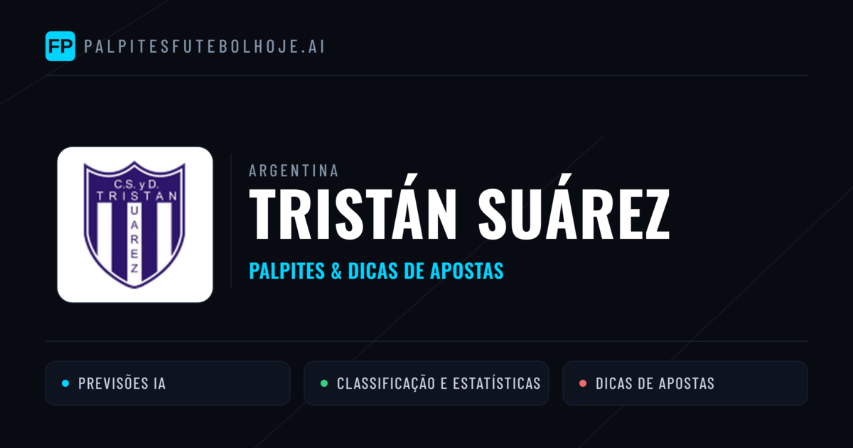 Tristán Suárez Palpites & Estatísticas