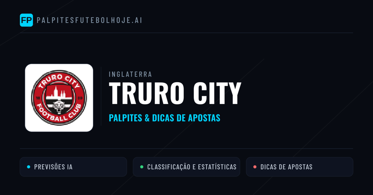 Truro City Palpites & Estatísticas