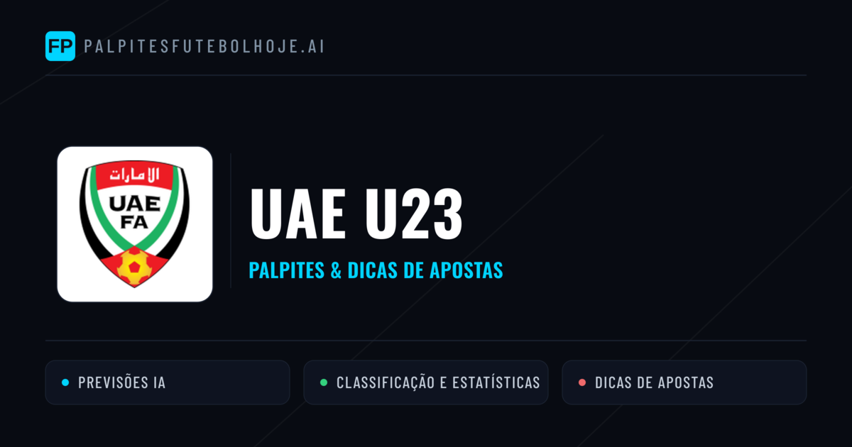 UAE U23 Palpites & Estatísticas