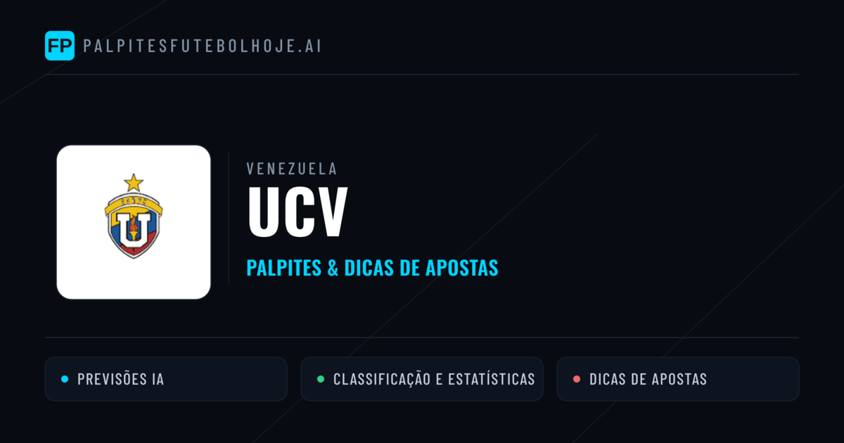 UCV Palpites & Estatísticas