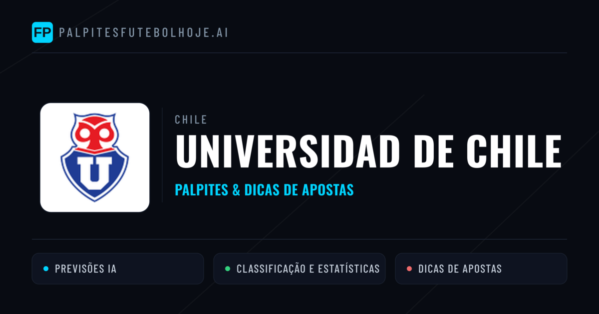 Universidad de Chile Palpites & Estatísticas