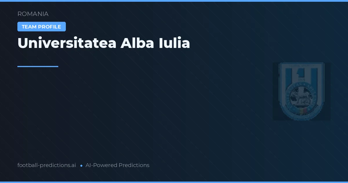 Universitatea Alba Iulia Palpites & Estatísticas