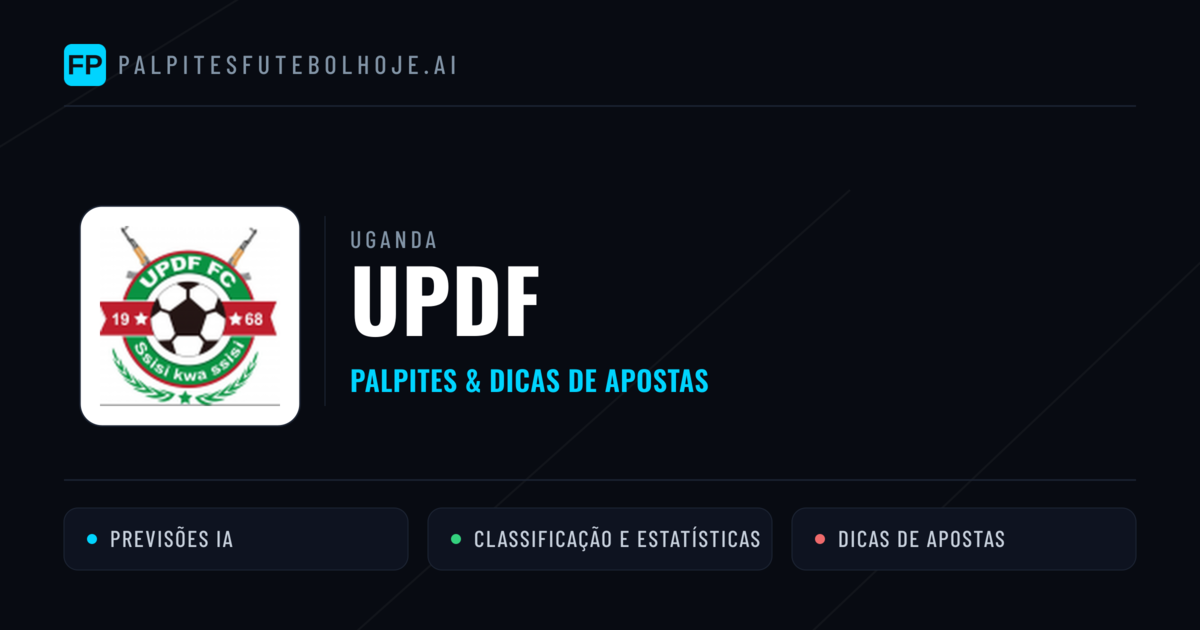 UPDF Palpites & Estatísticas